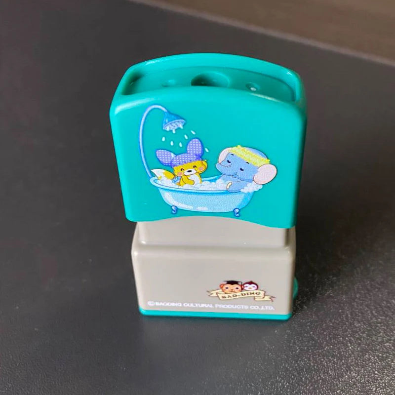 Children'S Name Seal Custom Student'S Name Stamp Kindergarten Clothes Waterproof Name Sticker Kawaii Montessori Stamp Gift