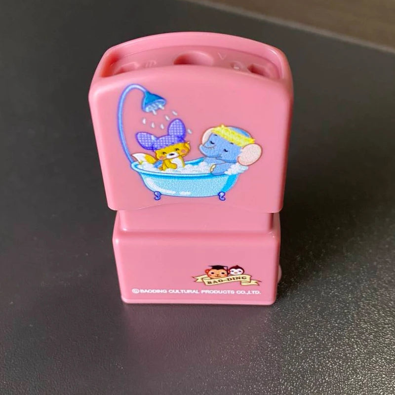 Children'S Name Seal Custom Student'S Name Stamp Kindergarten Clothes Waterproof Name Sticker Kawaii Montessori Stamp Gift