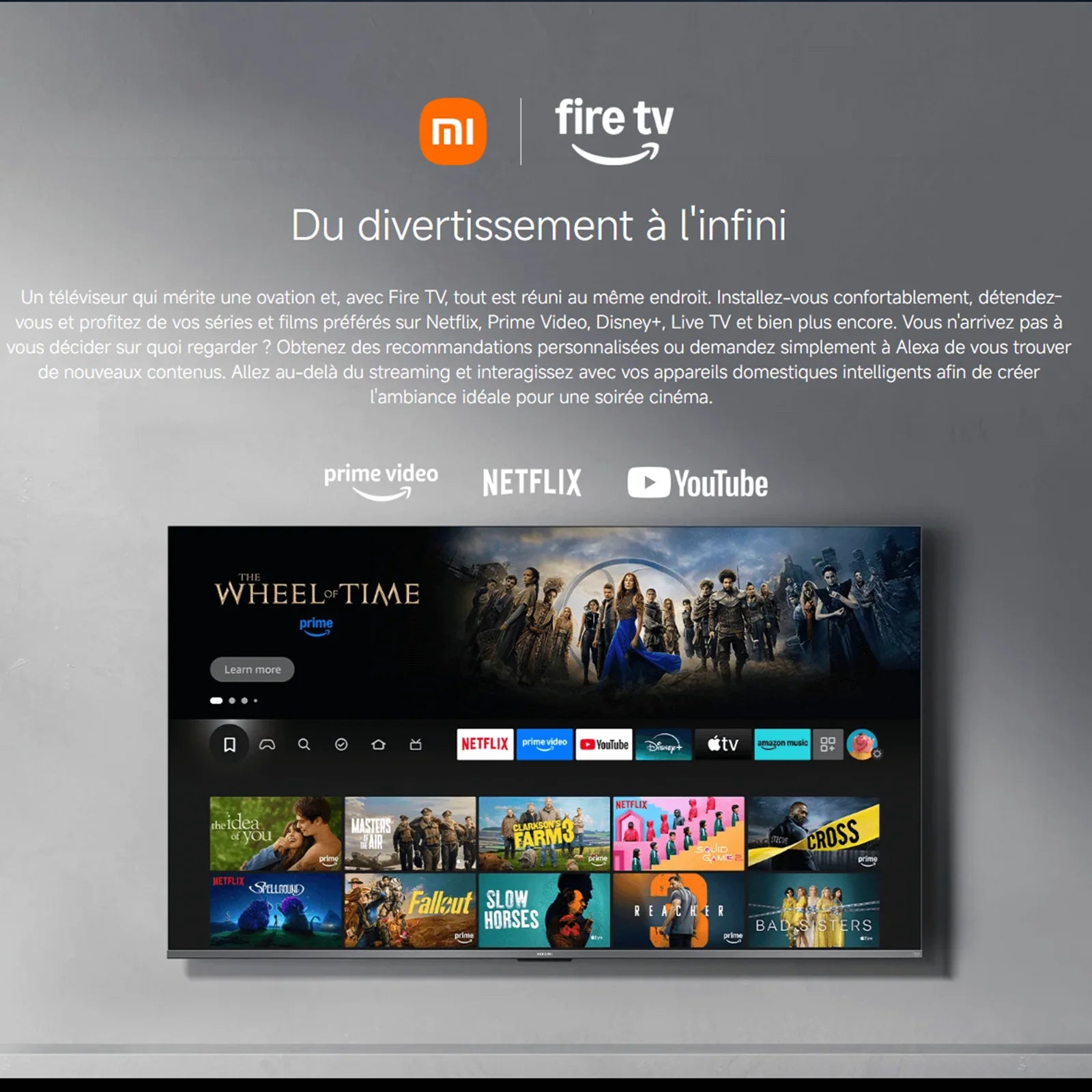 France |  TV F Pro 43 2026, Bright 4K QLED Display with Motion Smoothing Technology, Immersive Sound with Dolby Audio™, DTS:X, DTS Virtual: X, 1.07 Billion Colors, DCI-P3 94%