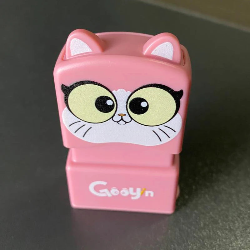 Children'S Name Seal Custom Student'S Name Stamp Kindergarten Clothes Waterproof Name Sticker Kawaii Montessori Stamp Gift