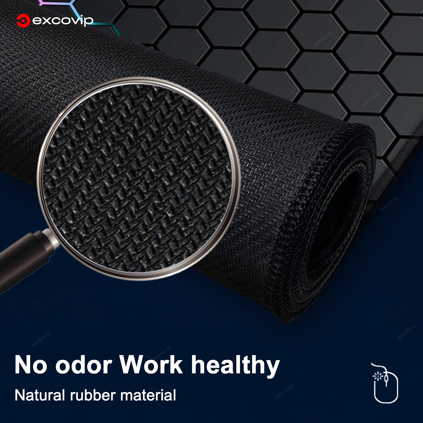Gaming Mouse Pad Large with Stitched Edge Non-Slip Rubber Base Extended Desk Mat Keyboard Mousepad for Office Home Computer