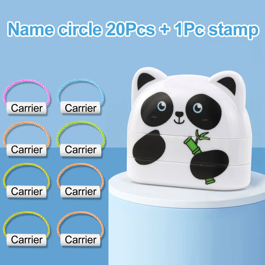 Custom Personal Name Stamp for Clothing, Waterproof and Fade-Resistant, Black and White Ink, Suitable for All Fabrics