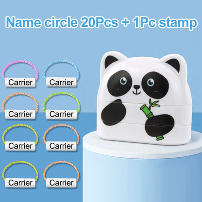 Custom Personal Name Stamp for Clothing, Waterproof and Fade-Resistant, Black and White Ink, Suitable for All Fabrics