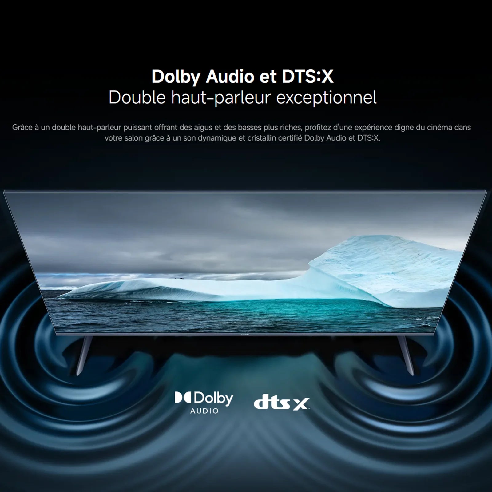 France |  TV a Pro 55 2026 4K, QLED 4K Display, Immersive Sound with Dolby Audio™, DTS:X, DTS Virtual: X, HDR10+ Compatible ,1.07 Billion Colors, DCI-P3 94%